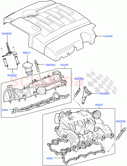 Part Diagram for Land Rover LR032724
