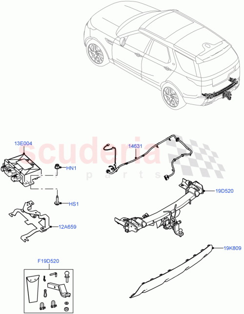 Part Diagram for Land Rover VPLRT0304