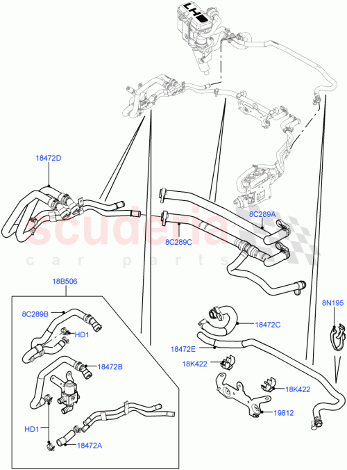 Part Diagram for Land Rover LR023093
