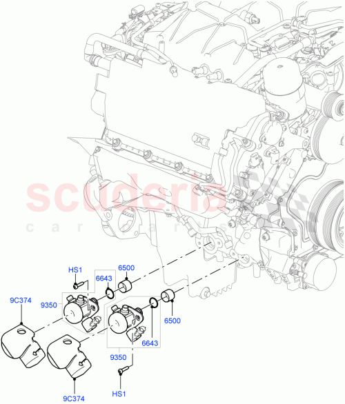 Part Diagram for Land Rover LR035527