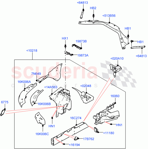 Part Diagram for Land Rover LR152820