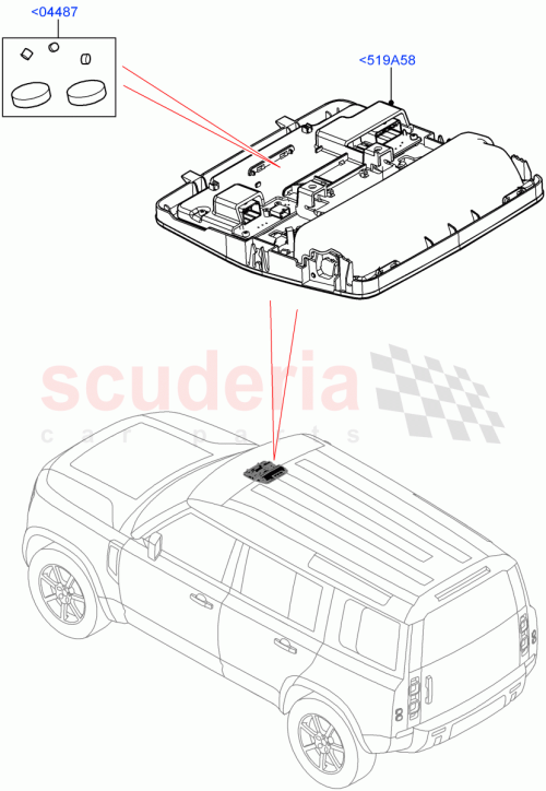 Part Diagram for Land Rover LR170343