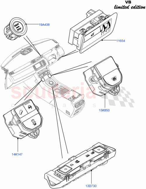 Part Diagram for Land Rover LR043628