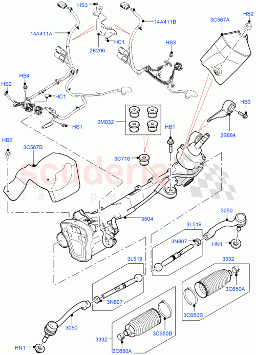 Part Diagram for Land Rover LR145580