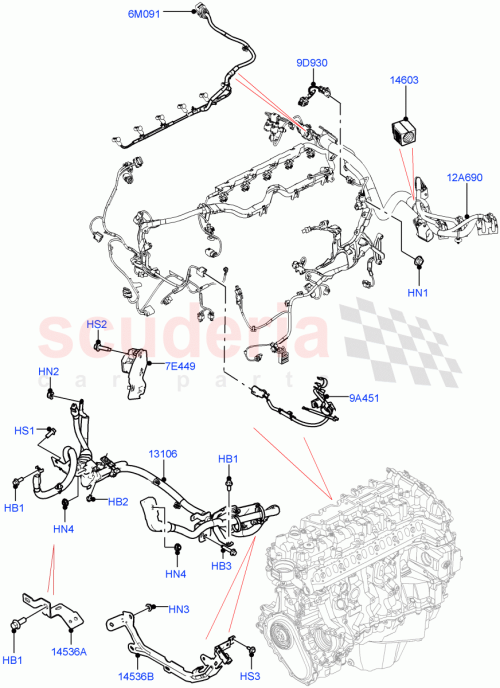 Part Diagram for Land Rover LR146896