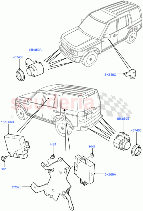 Part Diagram for Land Rover LR050920
