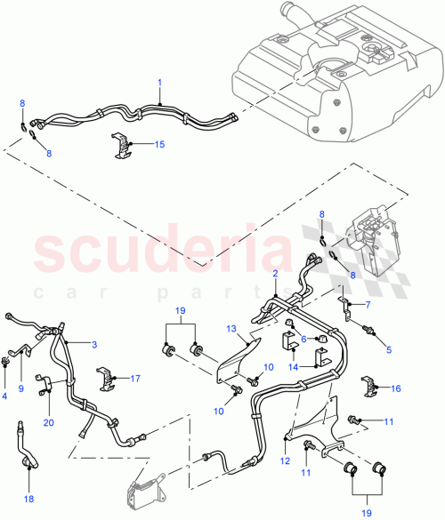 Part Diagram for Land Rover WJP502350
