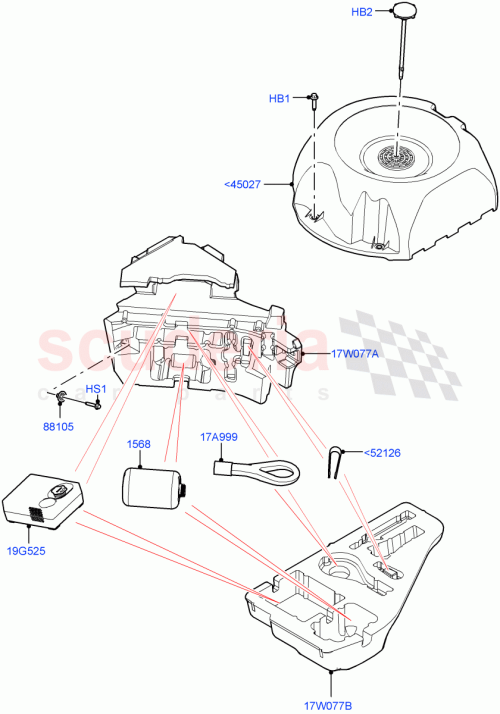 Part Diagram for Land Rover LR150817