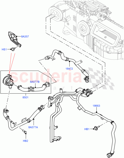 Part Diagram for Land Rover LR123050