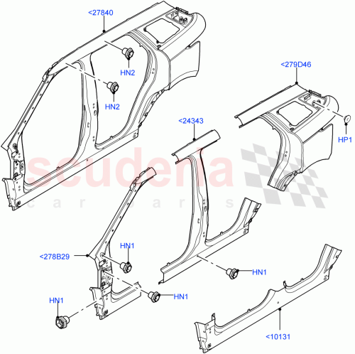 Part Diagram for Land Rover LR140935