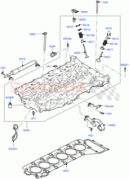 Part Diagram for Land Rover LR147016