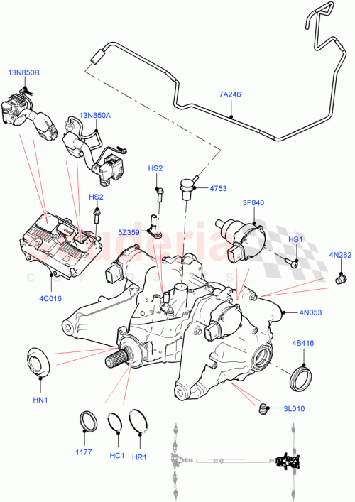 Part Diagram for Land Rover LR117578