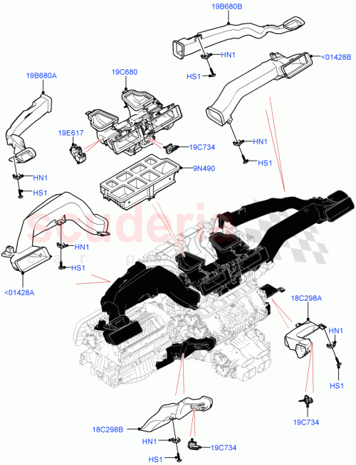 Part Diagram for Land Rover LR153778