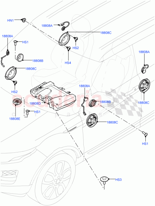 Part Diagram for Land Rover LR032635
