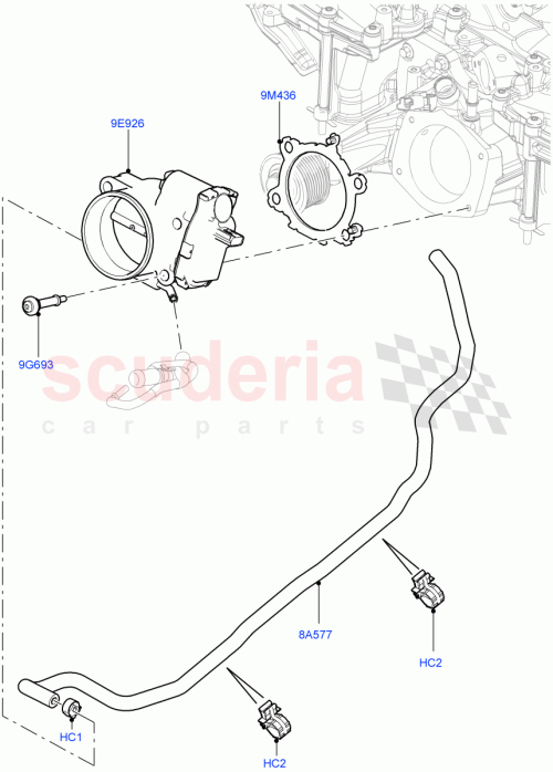 Part Diagram for Land Rover LR093660