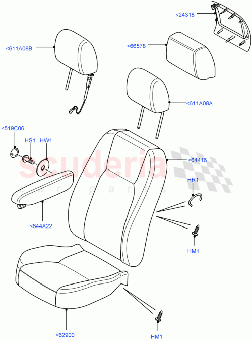 Part Diagram for Land Rover LR032730