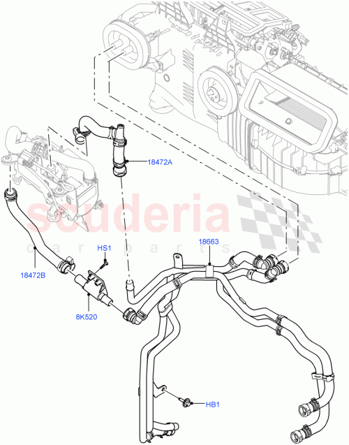 Part Diagram for Land Rover LR081645