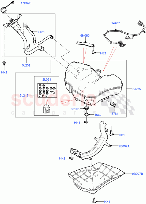 Part Diagram for Land Rover LR138834