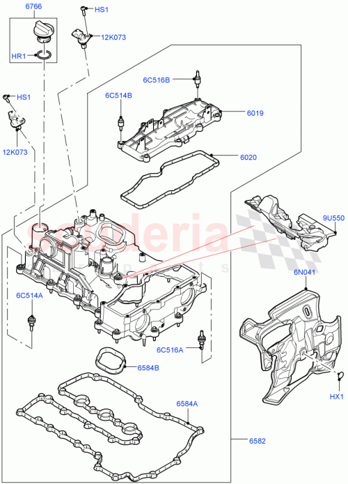 Part Diagram for Land Rover LR125465