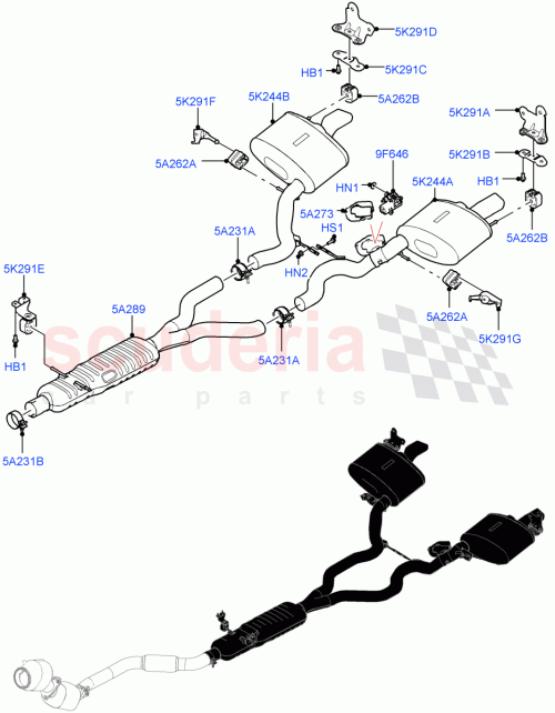 Part Diagram for Land Rover LR139180