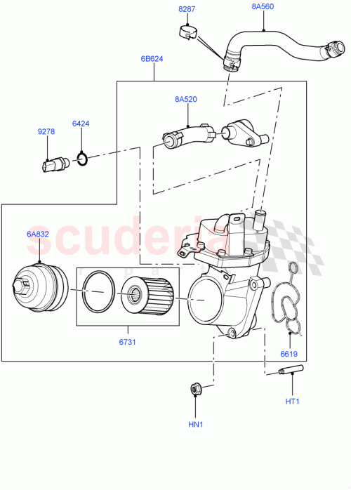 Part Diagram for Land Rover LR000680