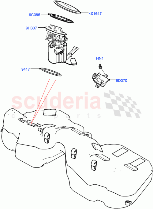 Part Diagram for Land Rover LR103446