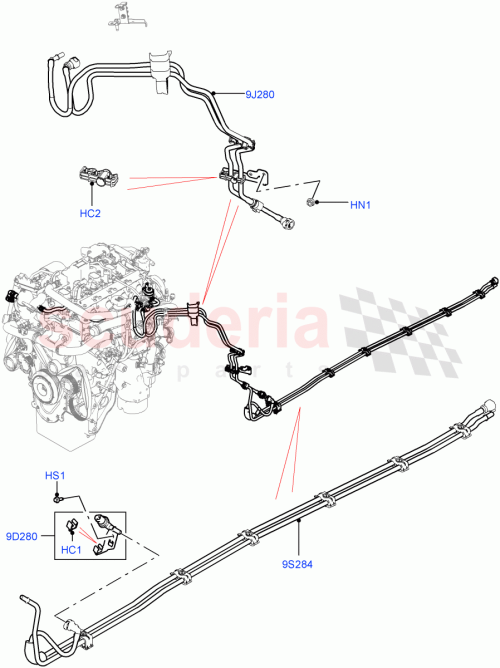 Part Diagram for Land Rover LR141322