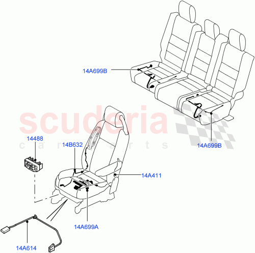 Part Diagram for Land Rover LR029174
