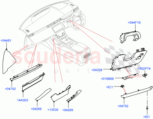 Part Diagram for Land Rover LR131130