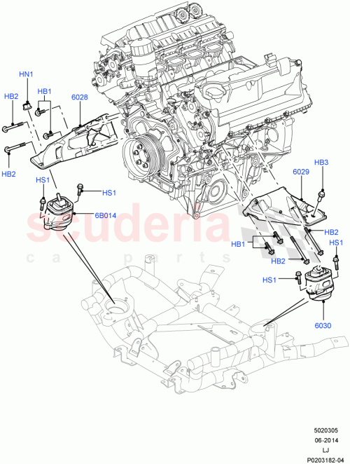 Part Diagram for Land Rover LR022564