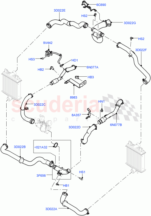 Part Diagram for Land Rover LR036414