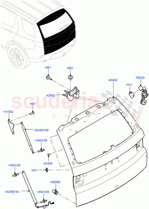 Part Diagram for Land Rover LR058520