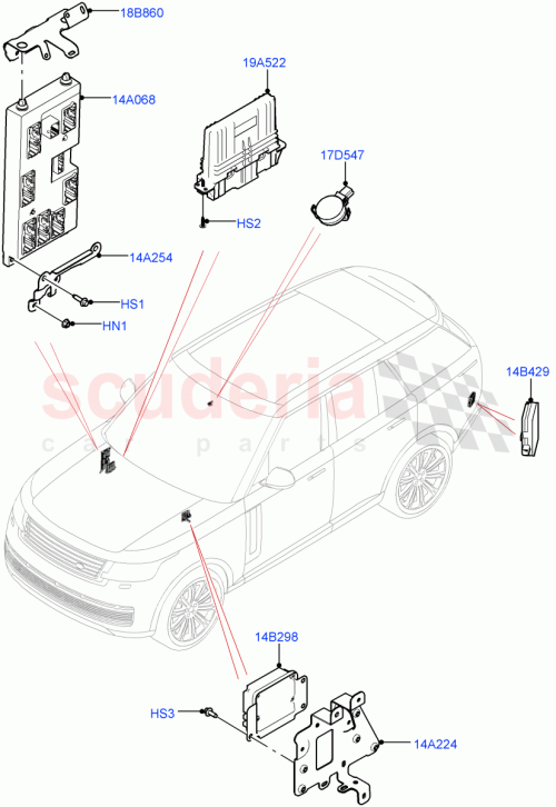 Part Diagram for Land Rover LR153069