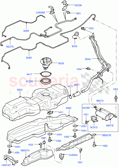 Part Diagram for Land Rover LR014162
