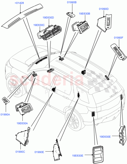 Part Diagram for Land Rover LR076633