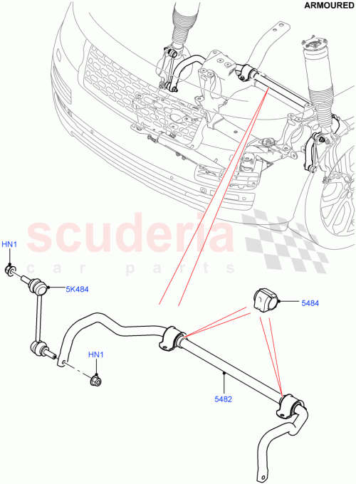 Part Diagram for Land Rover LR057704