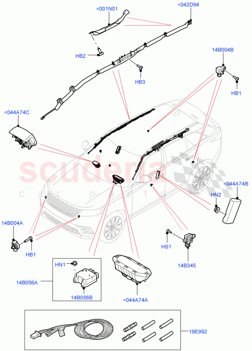Part Diagram for Land Rover LR122907