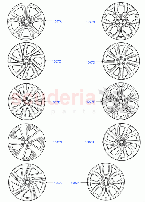 Part Diagram for Land Rover LR125318
