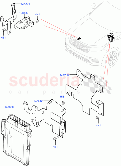 Part Diagram for Land Rover LR098533