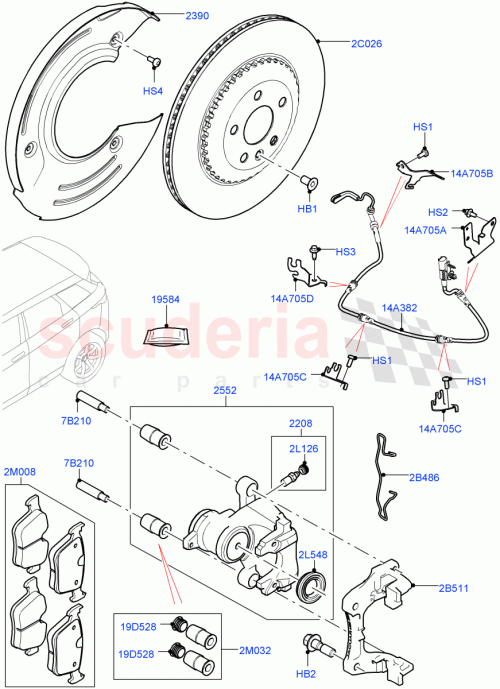 Part Diagram for Land Rover LR090701