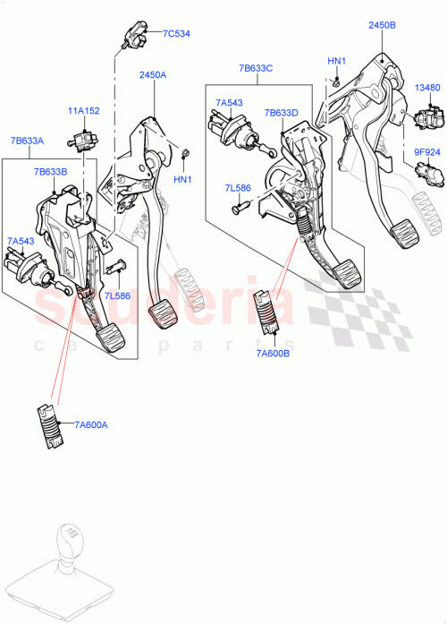 Part Diagram for Land Rover LR117090