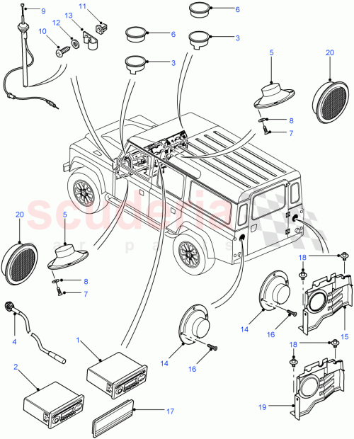 Part Diagram for Land Rover LR030059
