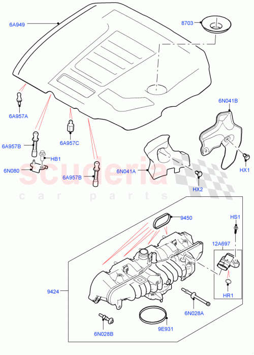 Part Diagram for Land Rover LR141496
