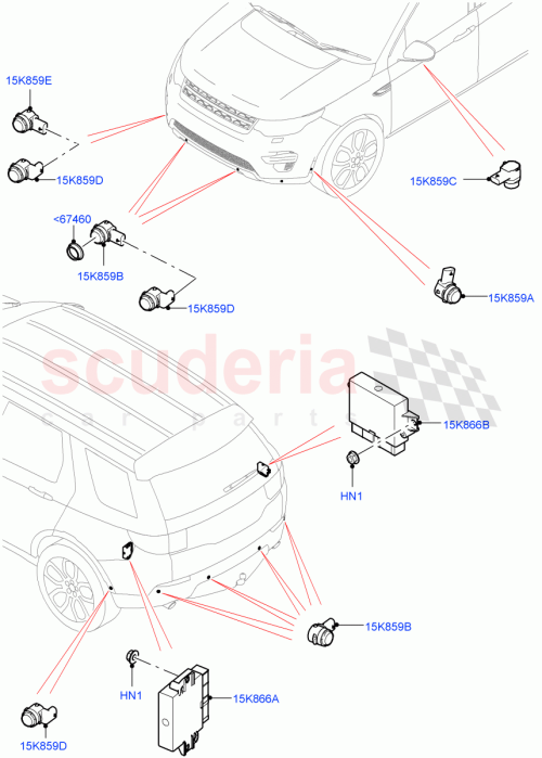 Part Diagram for Land Rover LR081444