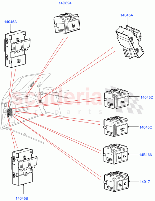 Part Diagram for Land Rover LR081323