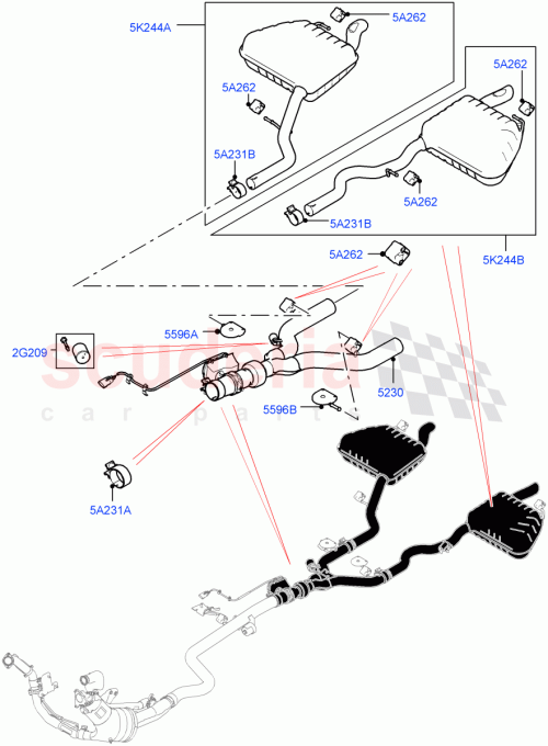 Part Diagram for Land Rover LR135637