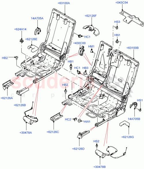 Part Diagram for Land Rover LR166640