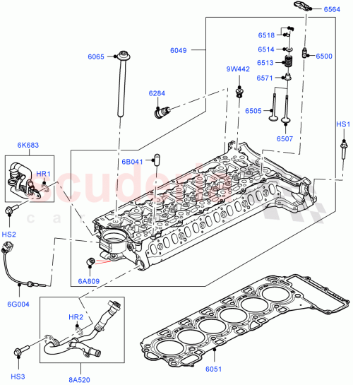Part Diagram for Land Rover LR125580