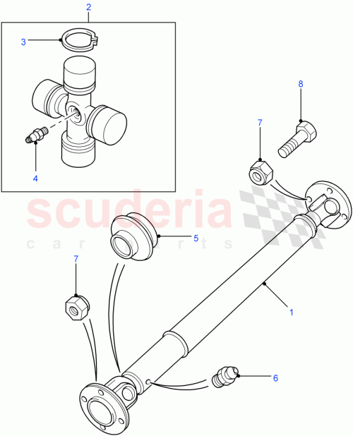Part Diagram for Land Rover TVK500490