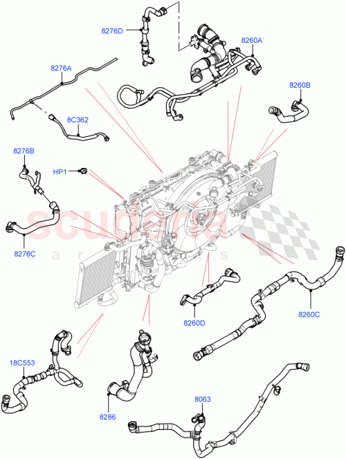 Part Diagram for Land Rover LR152865